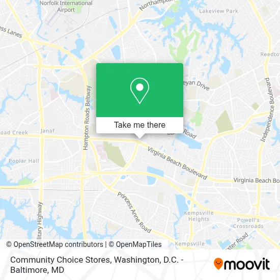 Community Choice Stores map