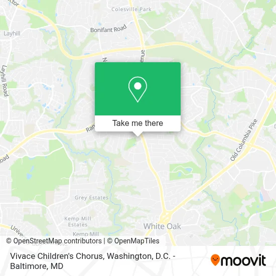 Vivace Children's Chorus map