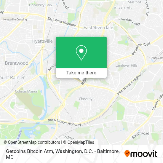 Getcoins Bitcoin Atm map