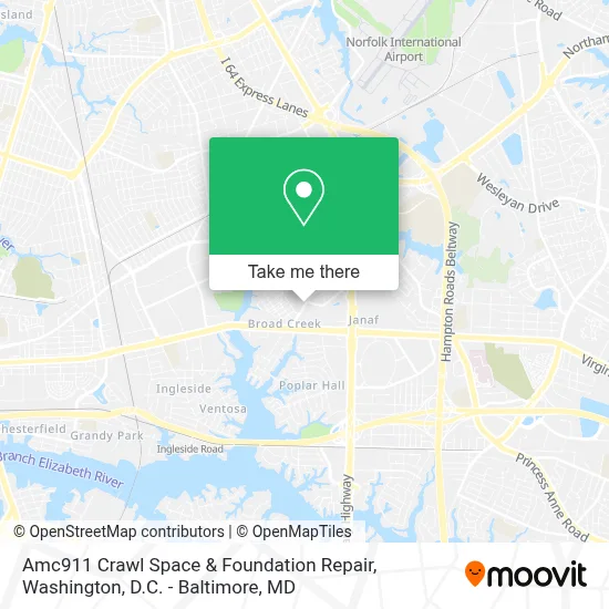 Amc911 Crawl Space & Foundation Repair map