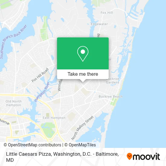 Little Caesars Pizza map
