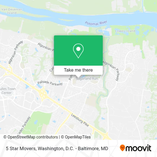 5 Star Movers map