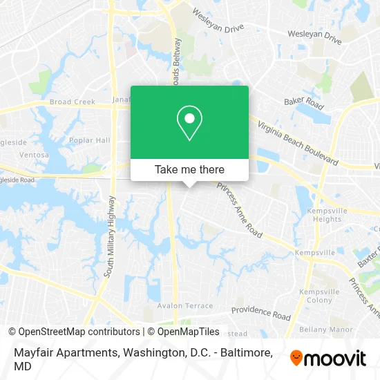 Mayfair Apartments map