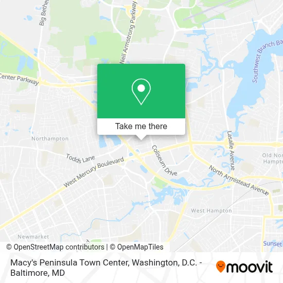 Macy's Peninsula Town Center map