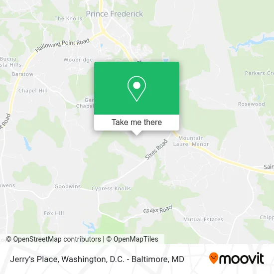 Jerry's Place map