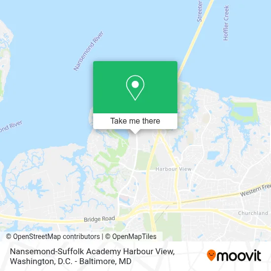 Nansemond-Suffolk Academy Harbour View map