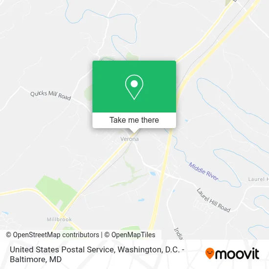 United States Postal Service map
