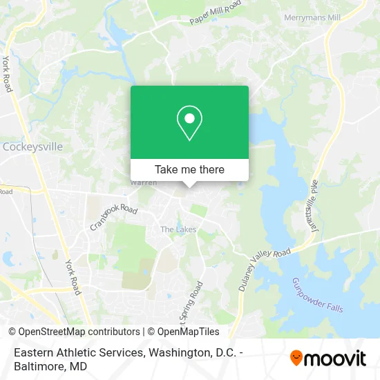 Eastern Athletic Services map