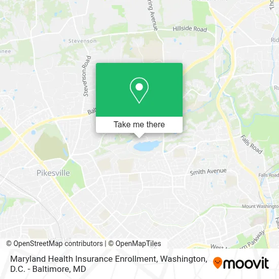 Maryland Health Insurance Enrollment map