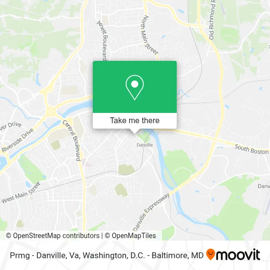 Prmg - Danville, Va map