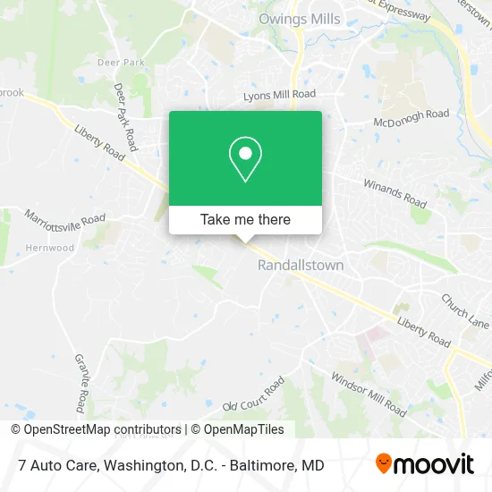 7 Auto Care map