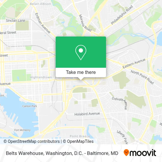 Belts Warehouse map