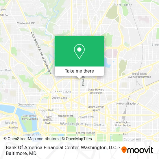Bank Of America Financial Center map