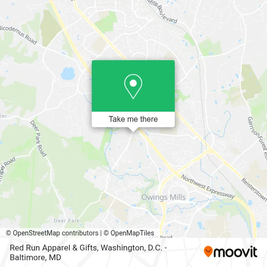 Red Run Apparel & Gifts map