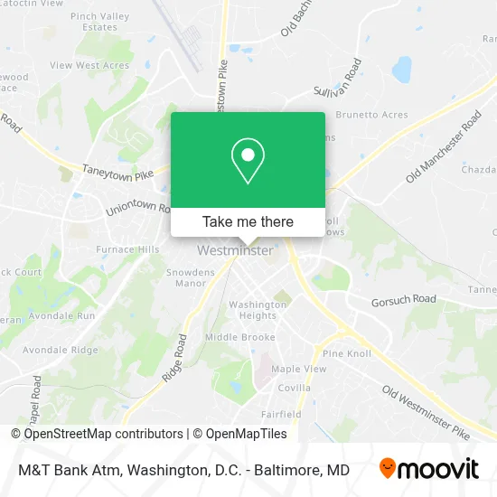 M&T Bank Atm map