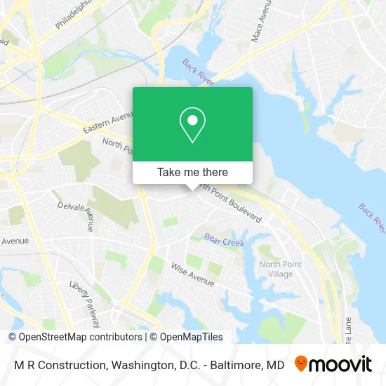 M R Construction map