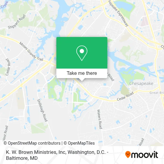 K. W. Brown Ministries, Inc map