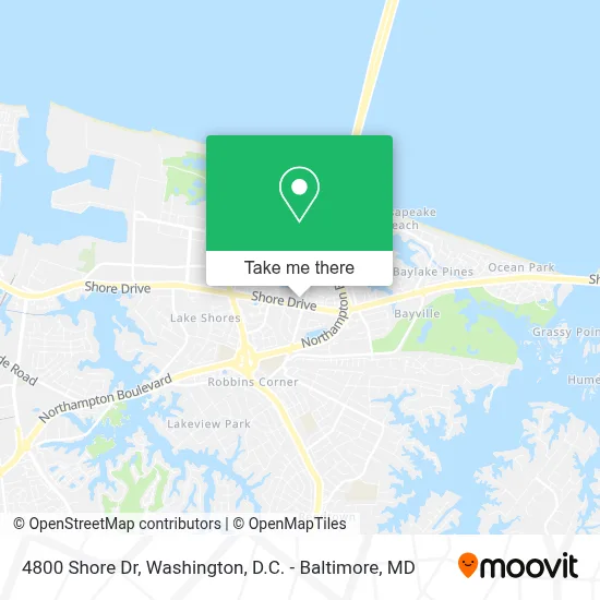 4800 Shore Dr map