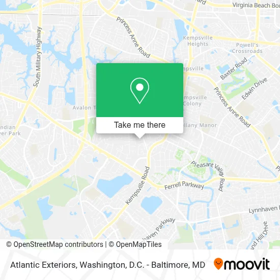 Atlantic Exteriors map