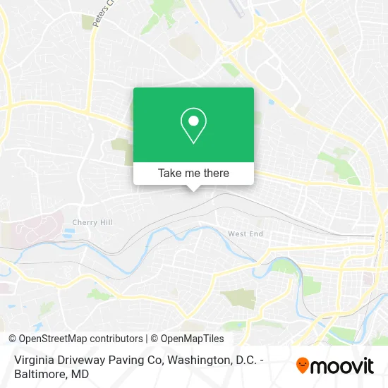Virginia Driveway Paving Co map