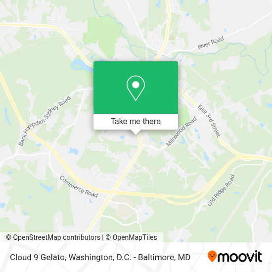Cloud 9 Gelato map