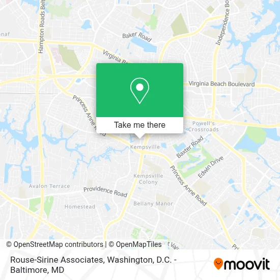 Rouse-Sirine Associates map