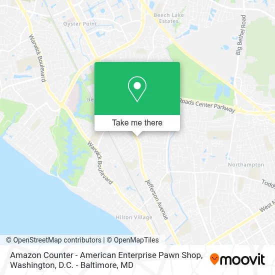 Amazon Counter - American Enterprise Pawn Shop map