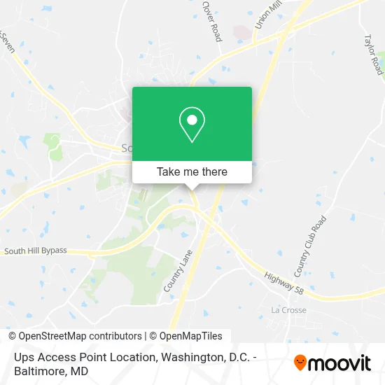 Ups Access Point Location map