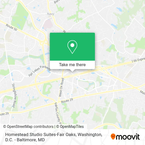 Homestead Studio Suites-Fair Oaks map