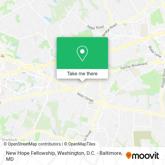 New Hope Fellowship map