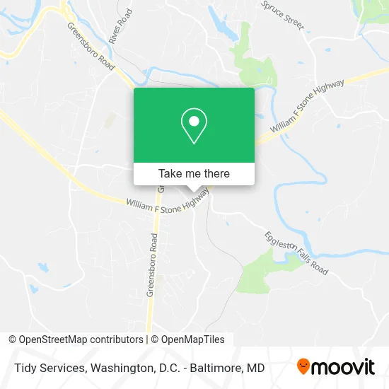 Tidy Services map
