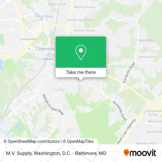 M.V. Supply map