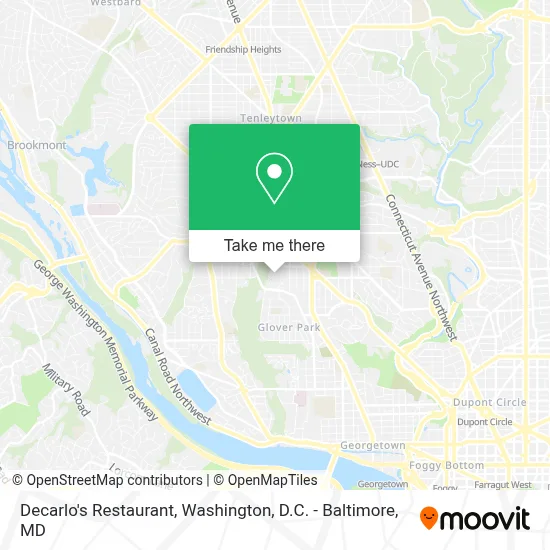 Decarlo's Restaurant map