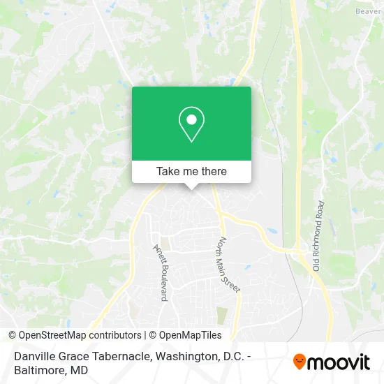Danville Grace Tabernacle map