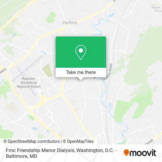 Fmc Friendship Manor Dialysis map