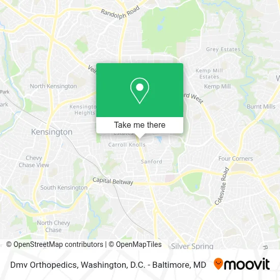 Dmv Orthopedics map