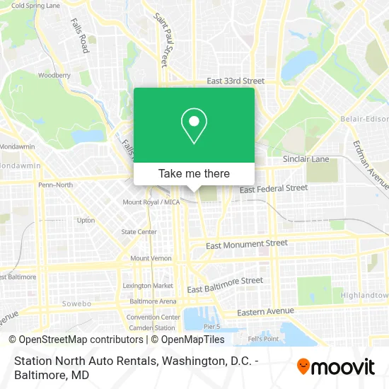 Station North Auto Rentals map