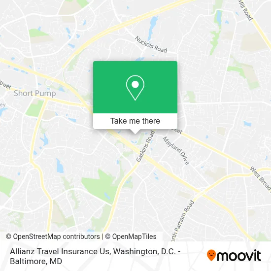 Allianz Travel Insurance Us map