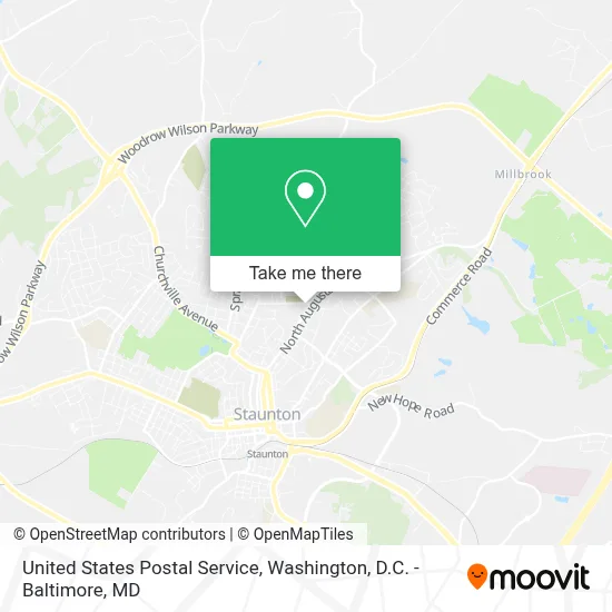 United States Postal Service map