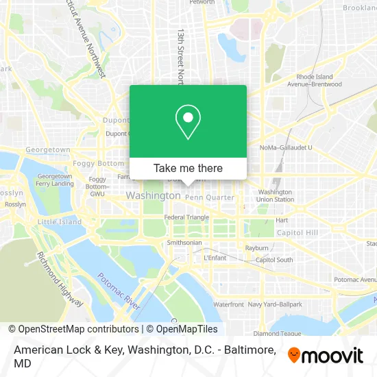 American Lock & Key map