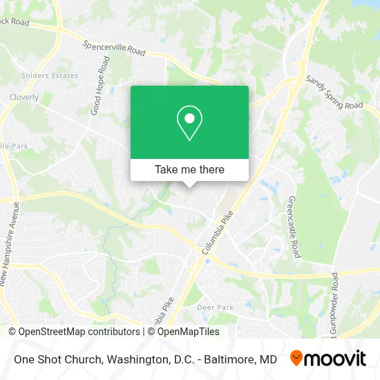 One Shot Church map
