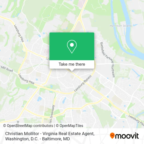Christian Mollitor - Virginia Real Estate Agent map