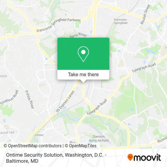 Ontime Security Solution map