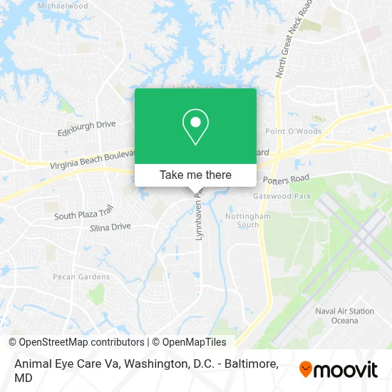 Animal Eye Care Va map