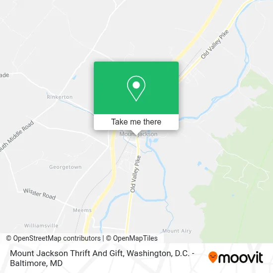 Mount Jackson Thrift And Gift map
