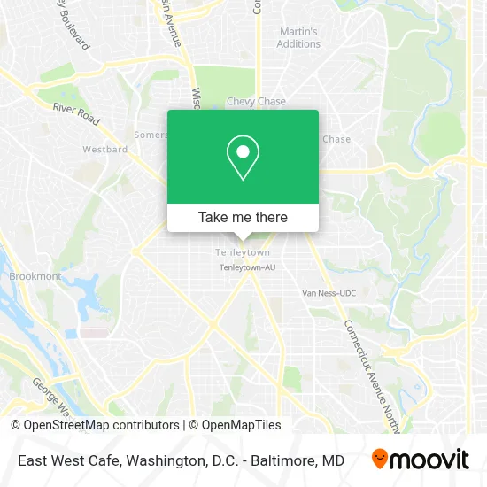 East West Cafe map