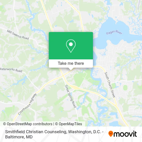 Smithfield Christian Counseling map
