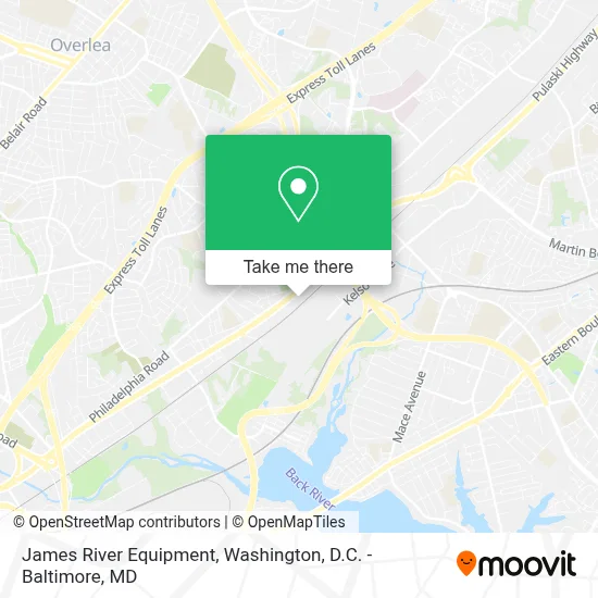 James River Equipment map