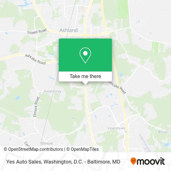 Yes Auto Sales map