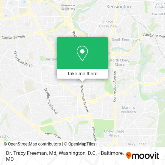 Dr. Tracy Freeman, Md map